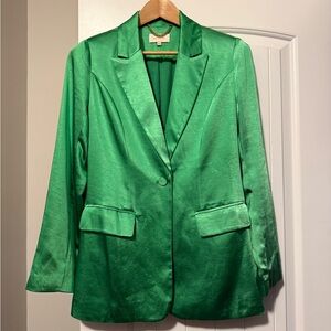 NWOT Skies Are Blue Vibrant Green Blazer